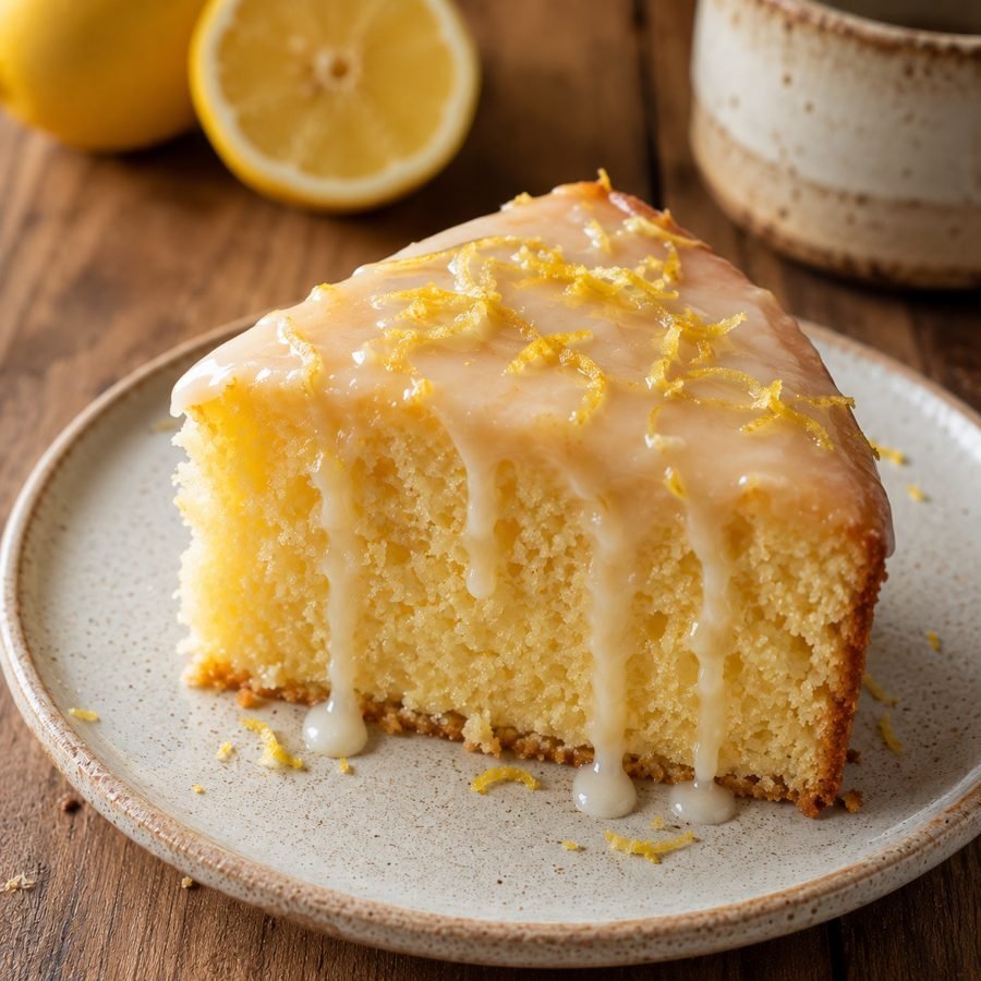 Lemon Cake with Syrup